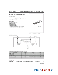 Datasheet 1470 manufacturer UTC