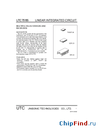 Datasheet 75185 manufacturer UTC