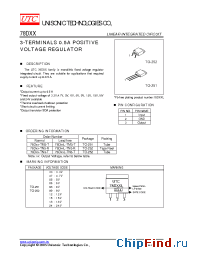 Datasheet 78DxxL-TM3-T manufacturer UTC