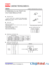 Datasheet 78Dxx-TN3-R manufacturer UTC