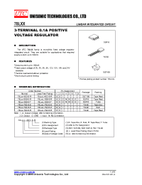 Datasheet 78Lxx-T92-B-R manufacturer UTC