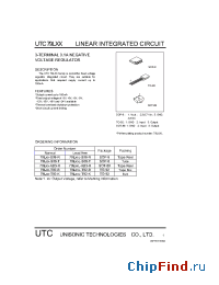 Datasheet 79LXX manufacturer UTC