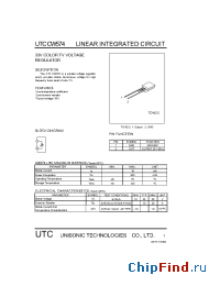 Datasheet CW574 manufacturer UTC