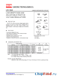 Datasheet LR1116-XX-AA3-A-R manufacturer UTC