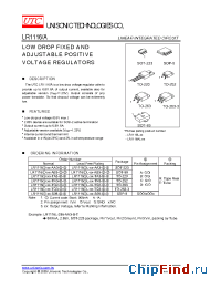 Datasheet LR1116-XX-AB3-B-T manufacturer UTC