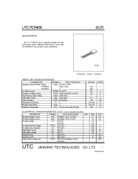 Datasheet PCR406-6 manufacturer UTC