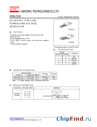 Datasheet RXXLD20-TF4-T manufacturer UTC
