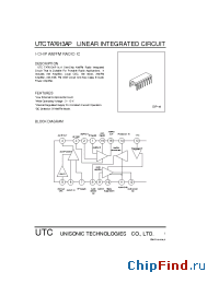 Datasheet TA7613AP manufacturer UTC