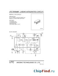 Datasheet TA7640AP manufacturer UTC