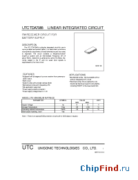 Datasheet TDA7088 manufacturer UTC