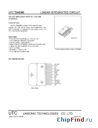Datasheet TDA8496 manufacturer UTC