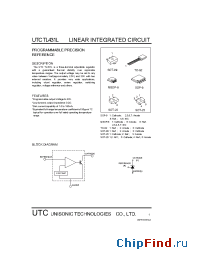Datasheet TL431L manufacturer UTC