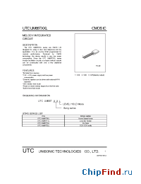 Datasheet UM66T11L manufacturer UTC