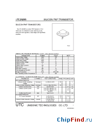 Datasheet UTC2N2955 manufacturer UTC