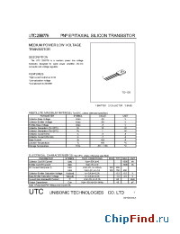 Datasheet UTC2SB776 manufacturer UTC