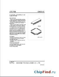 Datasheet UTC7106 manufacturer UTC