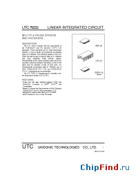 Datasheet UTC75232 manufacturer UTC