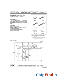 Datasheet UTC78L06M manufacturer UTC