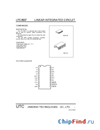 Datasheet UTC8507 manufacturer UTC
