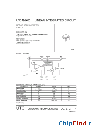 Datasheet UTCAN6650 manufacturer UTC