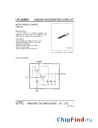 Datasheet UTCAN6651 manufacturer UTC