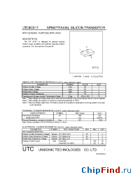Datasheet UTCBC817 manufacturer UTC