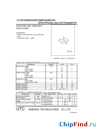 Datasheet UTCBC846 manufacturer UTC