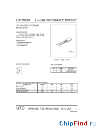 Datasheet UTCCW574 manufacturer UTC