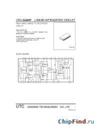 Datasheet UTCLAG665F manufacturer UTC