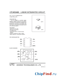 Datasheet UTCMC34063 manufacturer UTC