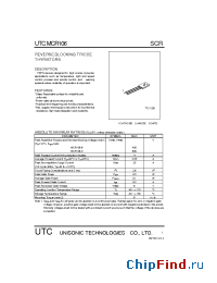 Datasheet UTCMCR106 manufacturer UTC