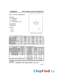 Datasheet UTCMMBTA94 manufacturer UTC