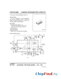 Datasheet UTCPC1353 manufacturer UTC