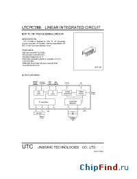 Datasheet UTCPC1366 manufacturer UTC