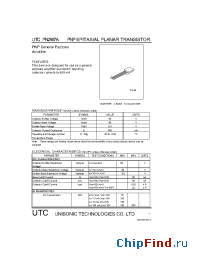 Datasheet UTCPN2907A manufacturer UTC