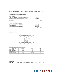 Datasheet UTCTBA820M manufacturer UTC