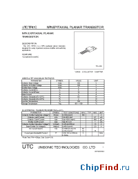 Datasheet UTCTIP41C manufacturer UTC