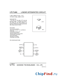 Datasheet UTCTL062 manufacturer UTC