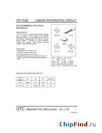 Datasheet UTCTL431 manufacturer UTC