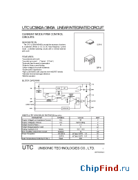 Datasheet UTCUC3842A manufacturer UTC