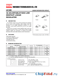 Datasheet UZ1085L-XX-TN3-A-T manufacturer UTC