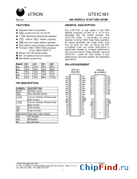 Datasheet UT51C161 manufacturer Utron