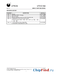 Datasheet UT51C164 manufacturer Utron