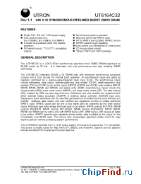 Datasheet UT6164C32 manufacturer Utron