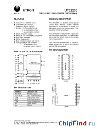 Datasheet UT62256SC-35LL manufacturer Utron