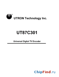 Datasheet UT87C301 manufacturer Utron
