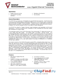 Datasheet VN16118 manufacturer Vaishali