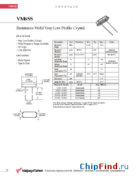 Datasheet VM6SS manufacturer Valpey-Fisher