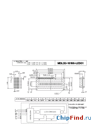 Datasheet MDLS-16166-LED01 manufacturer Varitronix