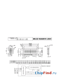 Datasheet MDLS-16265BVK-LED01 manufacturer Varitronix